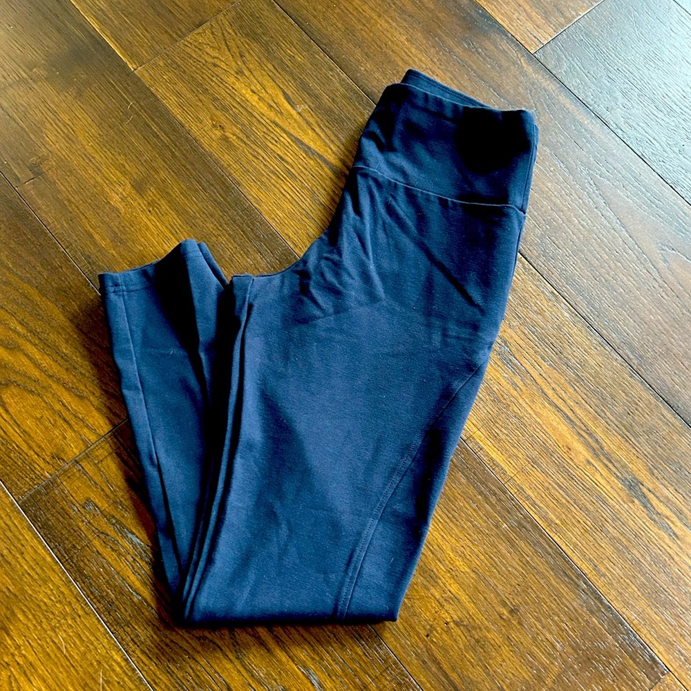 Banana Republic compression leggings, cotton blend, navy, sz M